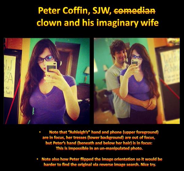 Go to Peter Coffin and his imaginary wife. 