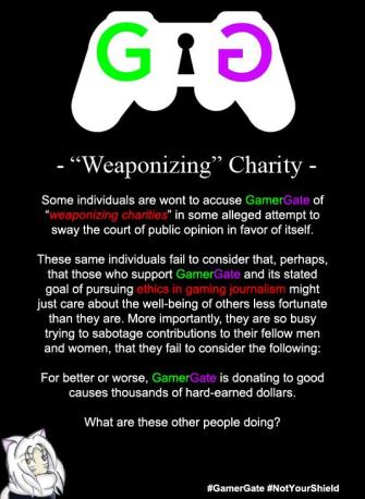 weaponizing charity