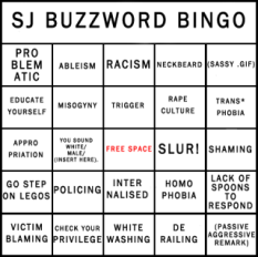 sjw buzzword bingo